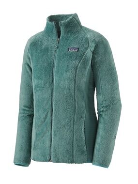 Patagonia Women's Teal Polartec R2 Fuzzy Fleece Zip Up
